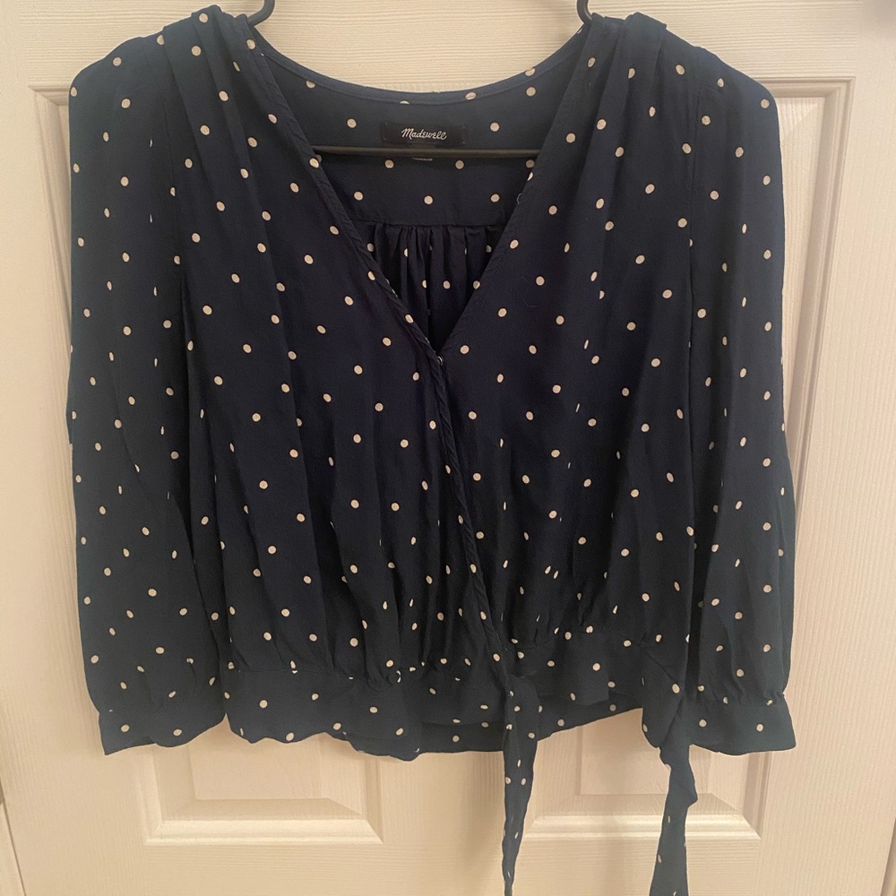 Dark Green and White Polka Dot Tie Shirt!